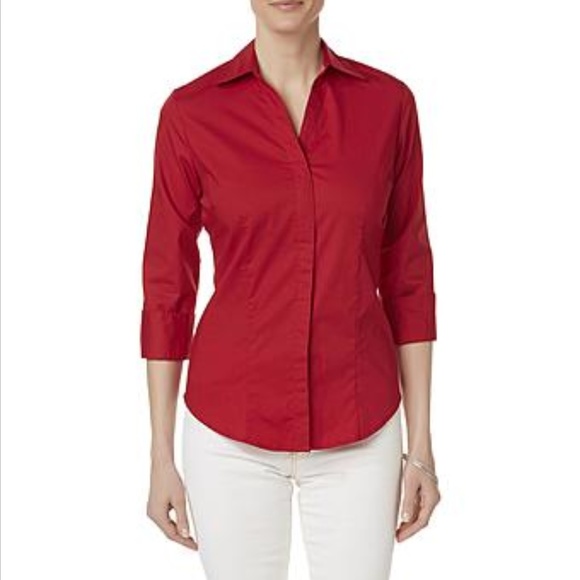 Riders by Lee Tops - Riders Lee Red Button Up